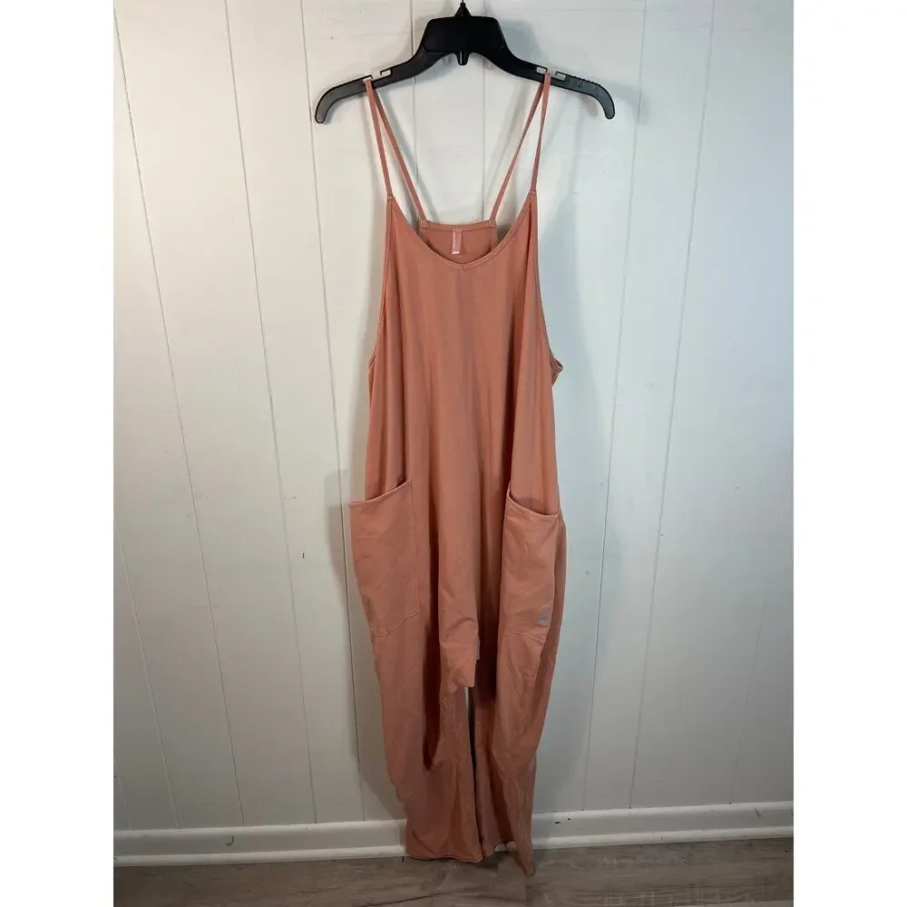Free People Movement Hot Shot Jumpsuit in Petal Size L. NWT - Picture 3 of 7